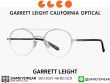 แว่นสายตา Garrett Leight Manchester 48 Brushed Silver Grey Crystal
