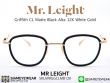 แว่นตา Mr.Leight Griffith CL Matte Black Alta 12K White Gold