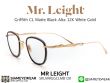 แว่นสายตา Mr.Leight Griffith CL Matte Black Alta 12K White Gold