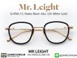 Mr.Leight Griffith CL Matte Black Alta 12K White Gold