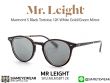แว่นกันแดด Mr.Leight Marmont S Black Tortoise 12K White Gold/Green Mirror