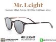 แว่นตากันแดด Mr.Leight Marmont S Black Tortoise 12K White Gold/Green Mirror