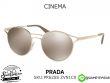 แว่นตากันแดด Prada Cinema PR62SS ZVN1C0 Pale Gold/Light Brown Mirror Gold