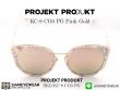 แว่นตากันแดดสายแฟชั่น Projekt Produkt KC-8 Pink Gold 