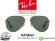 แว่นกันแดด Rayban RB3558 001/71 Gold/Green Classic
