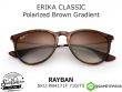 แว่นกันแดด Rayban Erika RB4171F 710/T5 Havana/Brown Gradient polarized