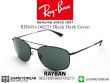 แว่นกันแดด Rayban RB3654 Black Dark Green