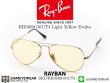 แว่นตา RayBan Aviator RB3689  Light Yellow Evolve
