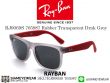 แว่นตากันแดด Rayban Junior RJ9069S Rubber Transparent Drak Grey 