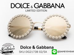 แว่นตากันแดด Dolce & Gabbana DG2173B 02/5A Gold/Light Brown Mirror Gold Limited edition