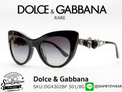 แว่นกันแดด Dolce & Gabbana DG4302BF 501/8G Black