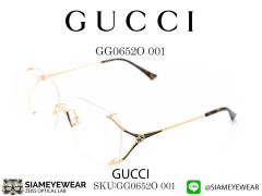 แว่นตาแบบไม่มีขอบ Gucci GG0652O 