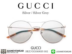 แว่น Gucci GG0680S Silver Grey
