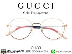 แว่น Gucci GG0684O Gold Transparent