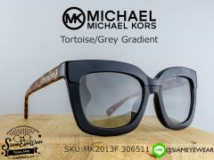 แว่นตากันแดด Michael Kors MK2013F 306511 Black Brown Tortoise/Grey Gradient