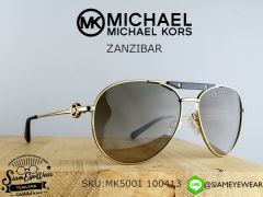 แว่นกันแดด Michael Kors ZANZIBAR MK5001 100413 Gold/Smoke Gradient