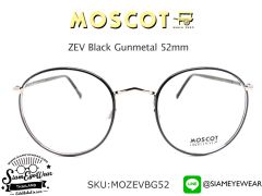 แว่นสายตา MOSCOT ZEV Black Gunmetal 52mm