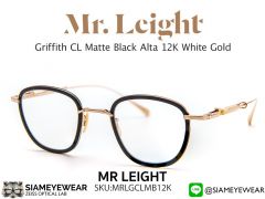 แว่น Mr.Leight Griffith CL Matte Black Alta 12K White Gold