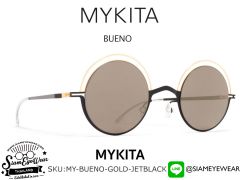 แว่นตากันแดด MYKITA BUENO Gold Jet Black/Brilliant Grey Solid