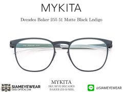 แว่น Mykita Decades Baker Matte Black Lndigo