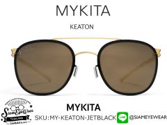 แว่นตา MYKITA KEATON Gold Jet Black/Brilliant Grey Solid