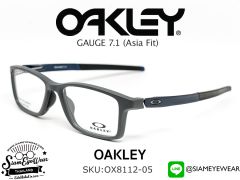 ตัดแว่น Oakley Optic Gauge 7.1 MNP OX8112-05 Satin Pavement (Blue Icon)