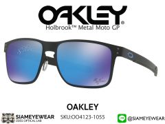 แว่น Oakley HOLBROOK METAL MOTO GP OO4123-1055 Matte Black/Prizm Sapphire