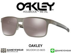 แว่น Oakley HOLBROOK Metal OO4123-06 Matte Gunmetal/Prizm Black Polarized