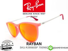 แว่นตากันแดดเด็ก Rayban Junior RJ9060SF 70096Q Purple Reddish/Red Mirror