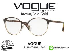 กรอบแว่นสายตา Vogue Optic VO4011 997 Brown/Pale Gold
