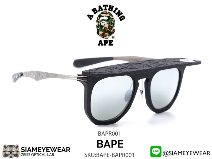 แว่น A BATHING APE x PARASITE BAPR001 GN Matte Black w/cap Limited Edition