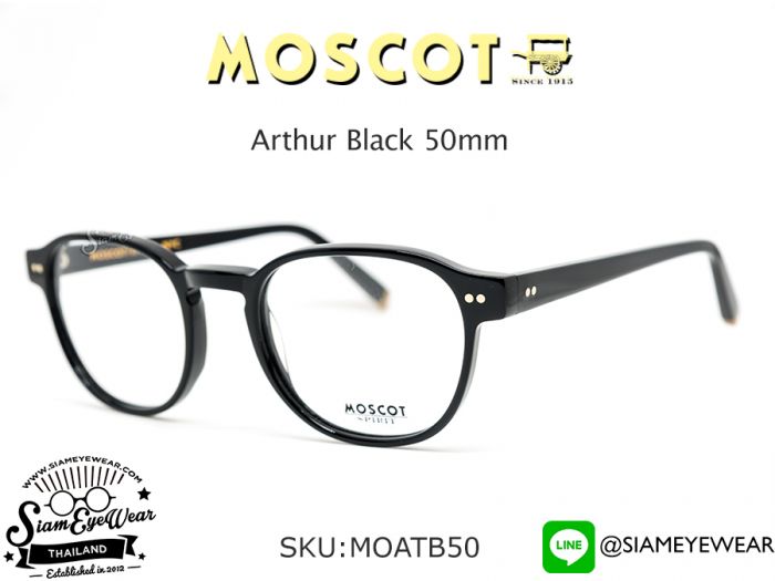 แว่น MOSCOT Arthur Black 50mm