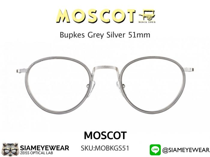 MOSCOT Bupkes Grey Silver 51mm