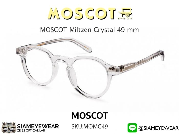 แว่น MOSCOT Miltzen Crystal 49 mm