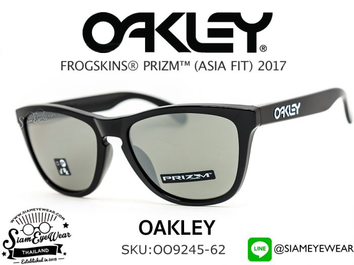 แว่น Oakley FROGSKINS (ASIAN FIT) OO9245-62 Polished Black/Prizm Black Iridium
