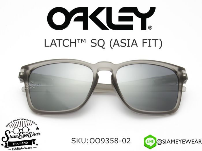 แว่นตา Oakley LATCH SQ (ASIA FIT) OO9358-02 Matte Gray Ink/Black Iridium