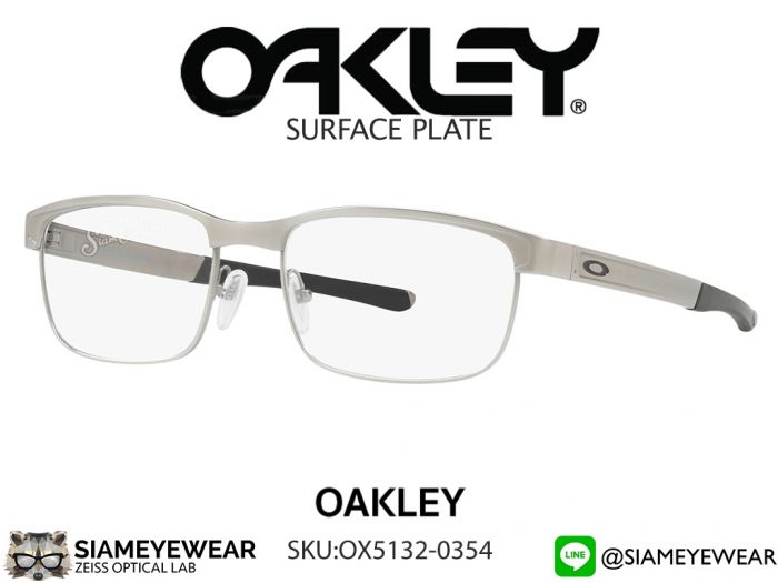 แว่น Oakley OPTIC SURFACE PLATE OX5132-0354 Satin Chrome