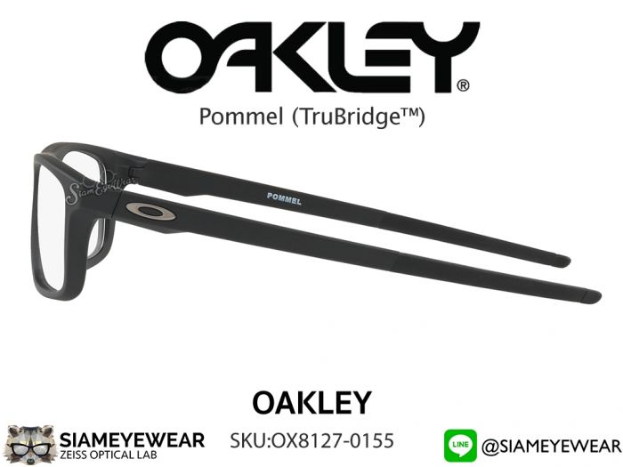 แว่น Oakley Optic Pommel OX8127-0155 Satin Black ถูกแท้| Siameyewear.com