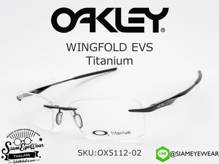 กรอบแว่นสายตา Oakley Optic WINGFOLD EVS OX5115-02 Satin Black