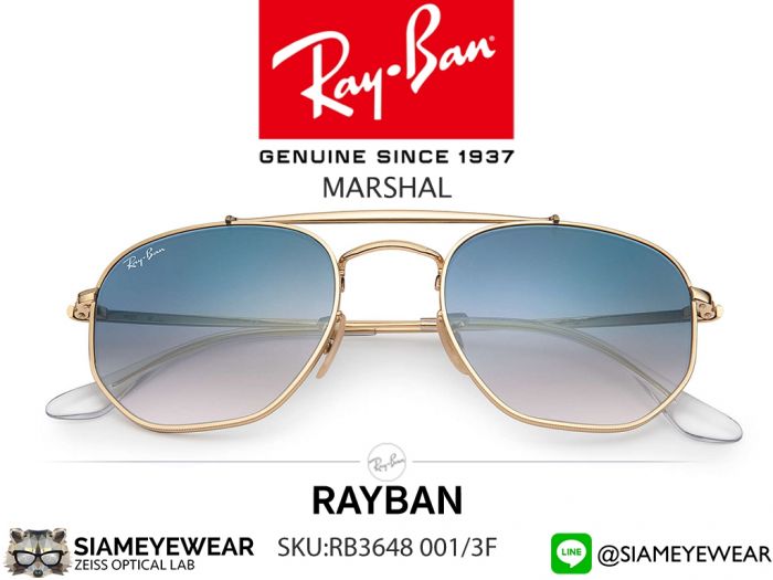 แว่น Rayban RB3648 001/3F THE MARSHAL