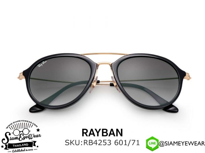 แว่นกันแดด Rayban RB4253 601/71 Black/Grey Gradient