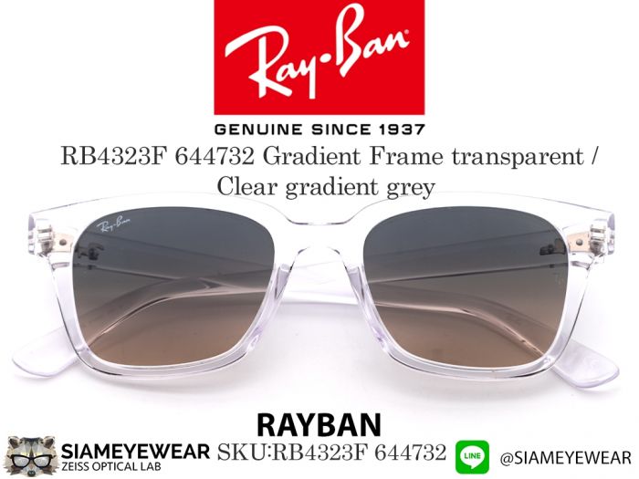 แว่น Rayban RB4323F transparent