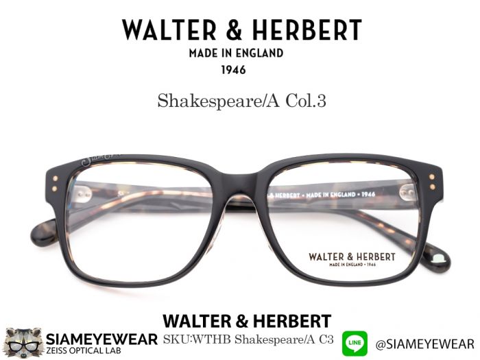 แว่นตาทรงเหลี่ยม Walter&Herbert Shakespeare 